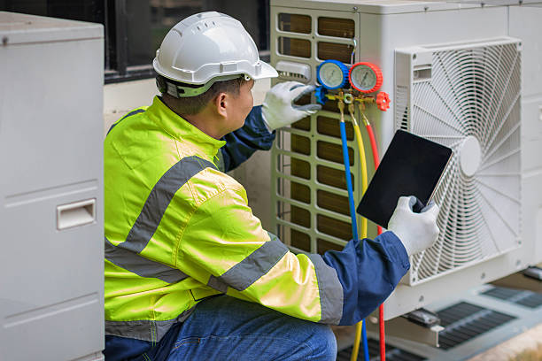 Professional Air Duct Cleaning technician working in Franklin, OH